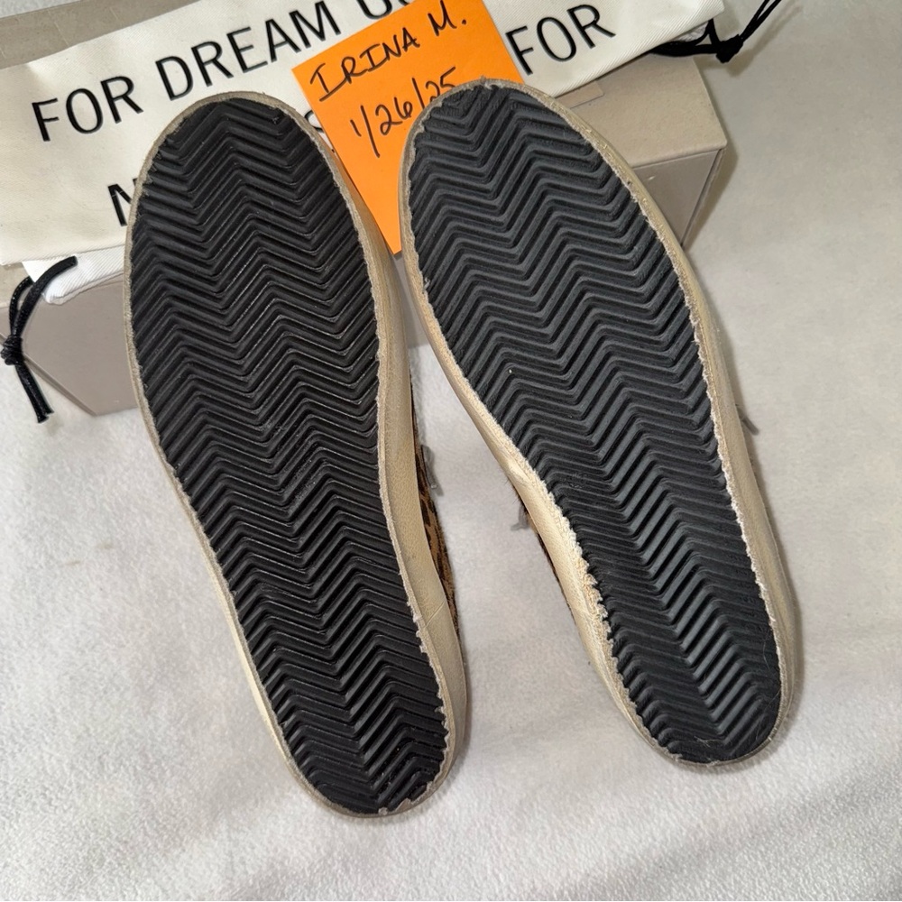 GOLDEN GOOSE Suede Toe Leopard Superstar Size 39 (US Women’s 8.5) New in Box - Picture 9 of 16